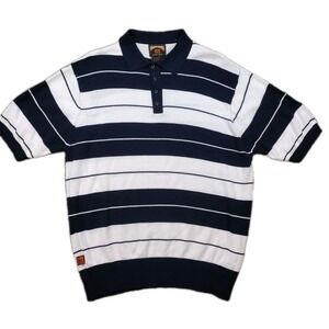 FB County Sweater Mens 4XL  Blue/White Striped Charlie Brown OG Knit Button